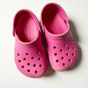 CROCS Pink Sandals with Ventilation and Slip-On Design